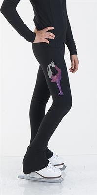 Pantalon de patinage - Biellmann Rose dégradé