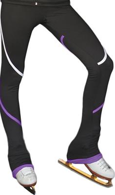 Pantalon de patinage - 2 bandes - Violet