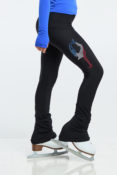 Pantalon de patinage - Biellmann bleu blanc rouge
