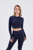 Crop Top Bleu Marine