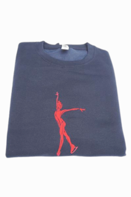 Sweat Marine Patineuse Rouge