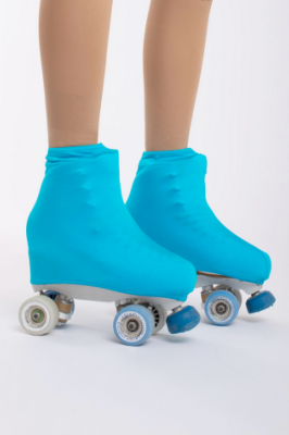 Couvre-patins lycra - Turquoise