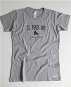 Tee shirt je peux pas j'ai patin