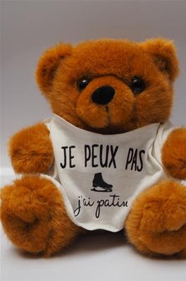 Peluche Ours Je peux pas