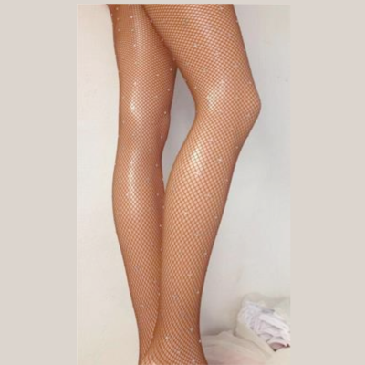 Collants résille strass professionnel - Pieds renforcés