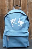 Sac à Dos - Bleu - Patineuses Pailletées Argent