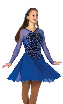 Tunique de patinage - North Wind Waltz Dress - Cobalt Blue