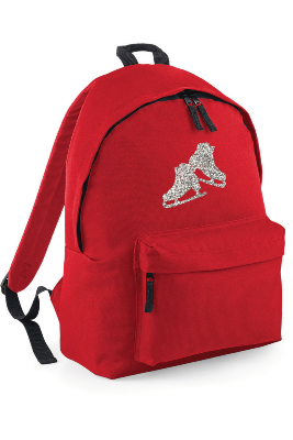 Sac à Dos - Rouge - Patins paillettes