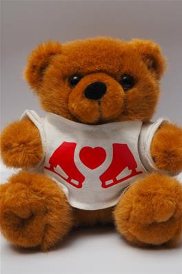 Peluche Ours Love Patins