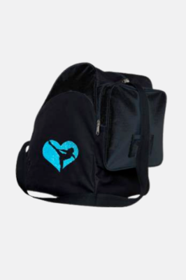 Sac à patins - Grande taille - Coeur Bleu