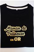 Tee Shirt - Maman de patineuse en Or