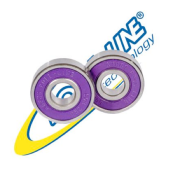 Roulements Roll Line Abec 9 Carbon - Lot de 16