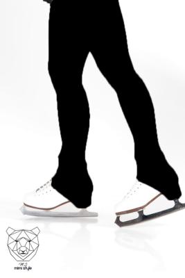 Collants de patinage - Sous Talons - Noir