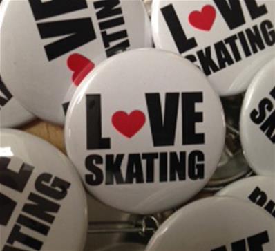 Badge Love Skating - Lot 48 badges