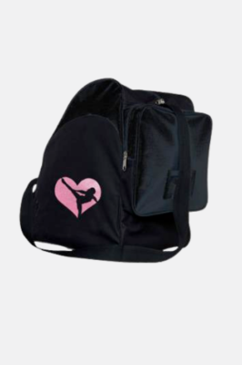 Sac à patins - Grande taille - Coeur Rose