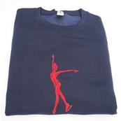 Sweat Marine Patineuse Rouge