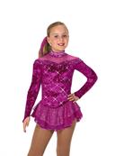 Tunique de patinage - Crystalline Dress - Dark Fuchsia