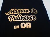 Tee Shirt - Maman de patineuse en Or