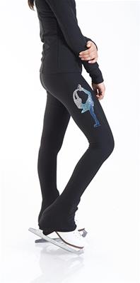 Pantalon de patinage - Biellmann bleu dégradé