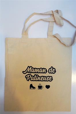 Sac Coton - Maman de Patineuse