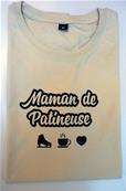 Tee Shirt - Maman de patineuse - Crme