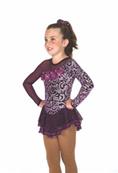 Tunique de patinage - Aubergine Elegance Dress