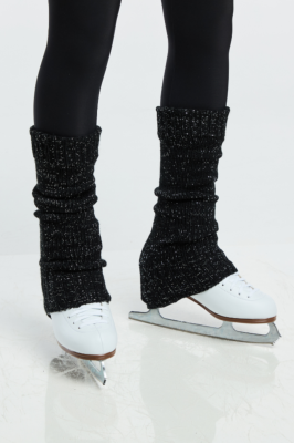 Guêtre Danse Noir Lurex