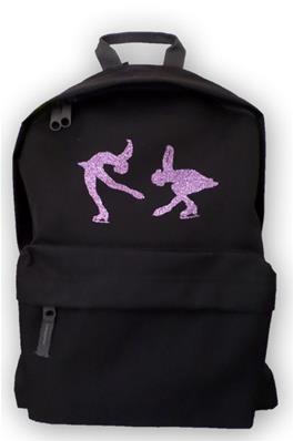 Sac à Dos - Noir - Patineuses Pailletées Violet