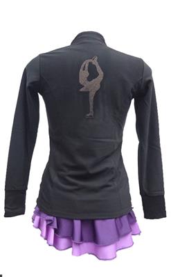Veste technique doublée polaire - Patineuse - Noir