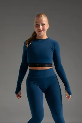 Crop Top Bleu Canard