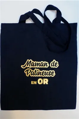 Sac Coton - Maman de patineuse en Or