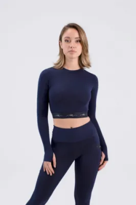 Crop Top Bleu Marine